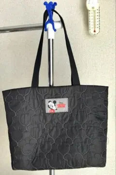 ミッキーマウス トートバッグ ブラック マチなし