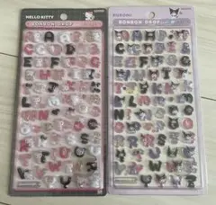 【正規品】ボンボンドロップシール　サンリオ　文字　新作　moji　2種セット
