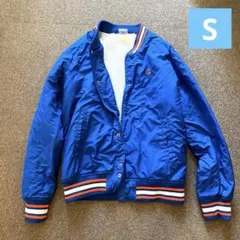 Champion ボア付きスタジャン 青 S 150~165cm着用感