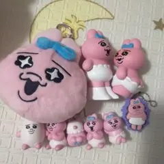 おぱんちゅうさぎ フィギュア ポーチ ストラップ セット♪のサムネイル