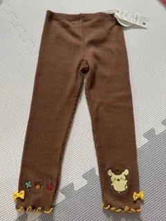 新品ポムポムプリン レギンス パンツ 90cm 茶色のサムネイル