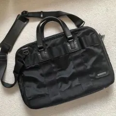 サムソナイト　ブラック　ナイロンxレザー　ビジネスバッグ