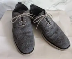 Cole Haan ゼログランド ウィングチップ ニット グレー　スニーカーのサムネイル