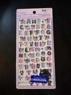 国内正規品　サンリオ　ボンボンドロップシール　文字 クロミ