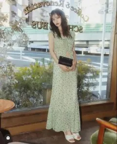 Rouje GABIN DRESS green 34 - メルカリ