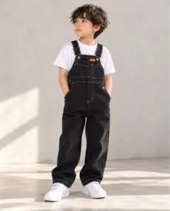 【美品】UNIVERSAL OVERALL オーバーオール 120 黒