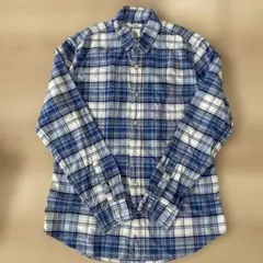 YUKI TORII ブルー花柄長袖シャツ M ✨YUKI TORII ユキトリイ ✨ ブルー系 チェック 長袖 シャツ ボタン