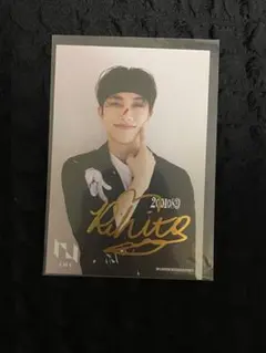 INI 池崎理人(INI museum)ポストカード 箔押しサイン