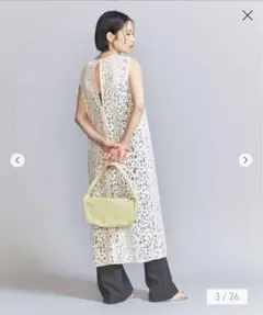 【新品】UNITED ARROWSフロッキーレースレイヤードワンピース