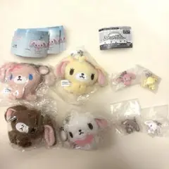 シュガーバニーズ　ぬいぐるみキーホルダー　ふわふわめじるしアクセサリー