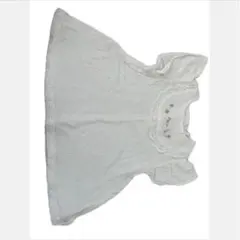 ホワイト フリル付き Tシャツ 90