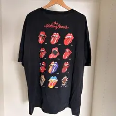 【新品】ローリング・ストーンズ 公式ライセンス Tシャツ XL バンT 黒 ロゴ
