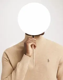 ポロ・ラルフ・ローレン ベージュ ハイネックニット