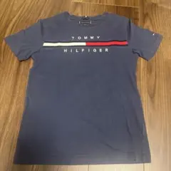 トミーフィルフィガー　ロゴ　Tシャツ　ネイビー　150