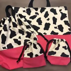 Kanam☆様専用ページ 入園グッズ 入学グッズ 牛柄 ハンドメイド