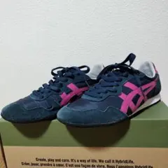 Onitsuka Tiger スニーカー ネイビー ピンク　24cmのサムネイル