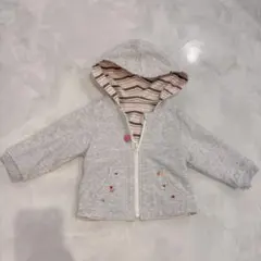 美品　familiar フード付きパーカー　リバーシブル　70