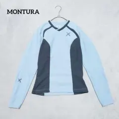 B1-3273　長袖VネックTシャツ 　ドライ　スポーツ　S【モンチュラ】