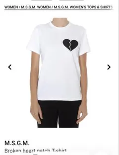 M.S.G.M. Broken heart patch T-shirt（S〜Ｍ）のサムネイル