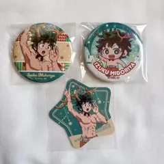 ヒロアカ 缶バッジ ヒーローズクリスマスフェア クリスマス 特典 緑谷出久