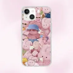 THE NINEMALL iPhone13 ケース ピンク うさぎ