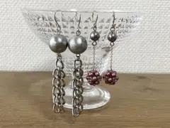 ハンドメイドピアス2点セットのサムネイル