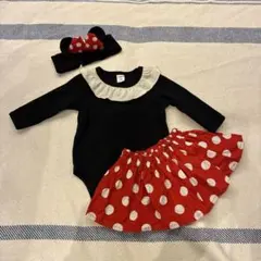 ミニーちゃん　コスプレ　コスチューム　ベビー服　60〜70 ハロウィン