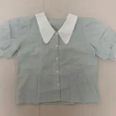 ems RETRO GIRL ミントグリーンギンガムチェック
