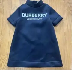 BURBERRY ブラック 半袖ワンピース 8Y