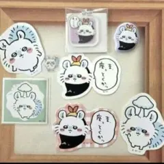 ちいかわ　モモンガ　アクリルキーチェーン　ダイカットステッカー　クリアシール