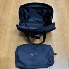 agnès b. ブラック トートバッグ