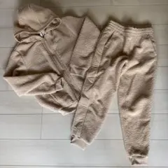 Nike フリースボアセットアップ160cm大人◎ベージュ新品ゴルフ春