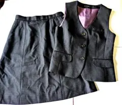事務服　ボンマックス　ベスト　スカート　セット　9号