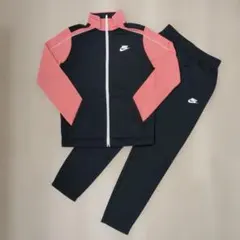 NIKE☆ジャージセットアップ☆150☆160☆トラックスーツ☆黒/ピンク