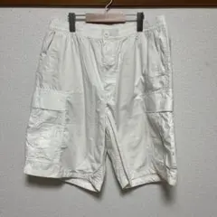 GU ホワイト カーゴショートパンツ XL