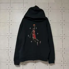 AIR JORDAN エアジョーダン パーカー XL 刺繍 黒