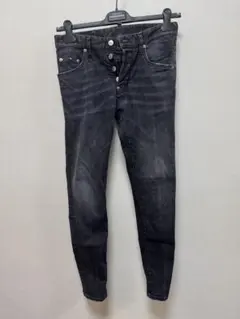 DSQUARED2 ダークグレー スキニージーンズ