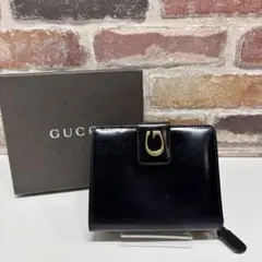 GUCCI グッチ 二つ折り財布 ブラックのサムネイル