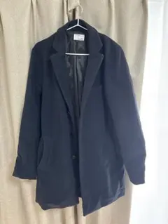 PLUS ONE チェスターコート ブラック Lサイズのサムネイル