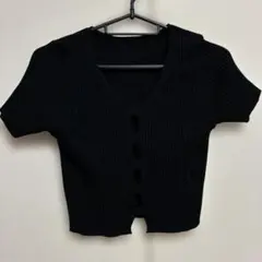 Wcloset ブラックリブタンクトップ - メルカリ