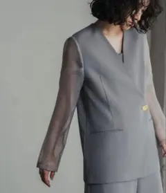 Flolia（フロリア）シアースリーブジャケット パーティードレス 結婚式