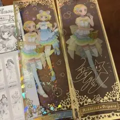 【アイカツ✕プリパラ】ガーデンパーティ　ホロ箔ロングクリアシート　ひなき&みれぃ