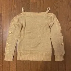 新品 オフショルラメニット Y2K