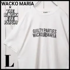 美品・人気デザイン】ワコマリア センターロゴ 半袖 Tシャツ M 黒系