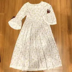 ルルゲッタ Floral Teacup長袖ワンピース リボン ティーカップ - メルカリ
