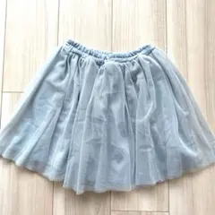 水色 チュールスカート