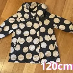 【美品】WILL MERYドット柄ダブルブレストコート☆120cm