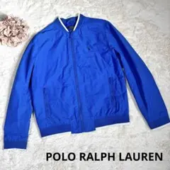 POLO RALPH LAUREN ジャケット アウター ナイロン 青 ロゴあり