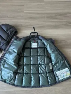 MONCLER グレー ダウンベスト サイズ0 取り外しフード付き