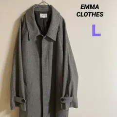 EMMA CLOTHES エマクローズ ステンカラーコート ブラウン Ｌ